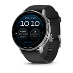 D2™ Air X15 Silver with Black Silicone Band